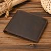Hot Sale Bifold Leather Wallet Luxury Style Fashion Wallet For Men Leather Original Cowskin Short Purse 2 Folds Slim Purse Coins