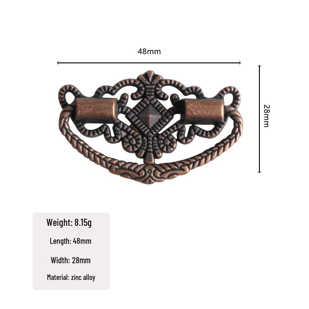 Jingmao Hardware European Modern Zinc Alloy Handle for Antique Wooden Box, Retro Drawer, and Wine Box