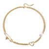 Minimalist Heart Shaped Paper Clip Necklace Stainless Steel Adjustable Chain Jewelry Versatile Collarbone Chain