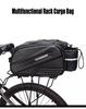 Areyourshop 10L Multifunctional Bicycle Rear Seat Bag Waterproof Cycling Bike Rack Trunk Cargo Bag