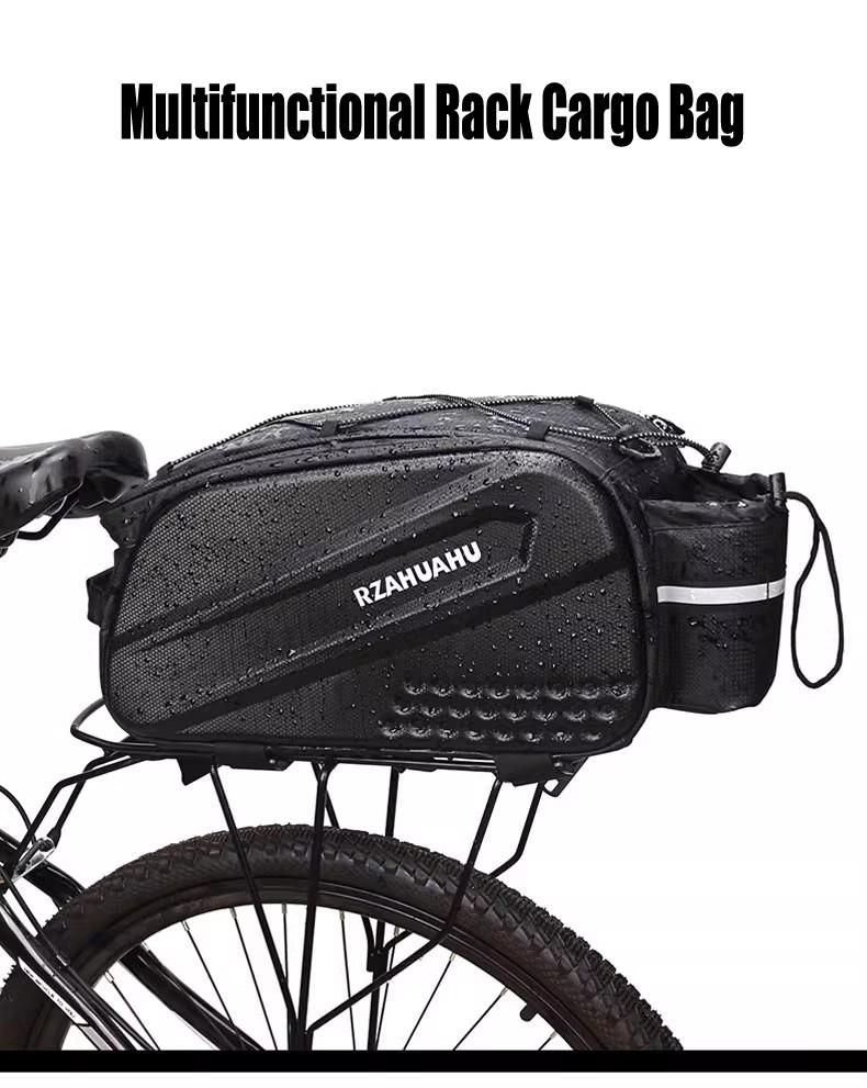 Areyourshop 10L Multifunctional Bicycle Rear Seat Bag Waterproof Cycling Bike Rack Trunk Cargo Bag