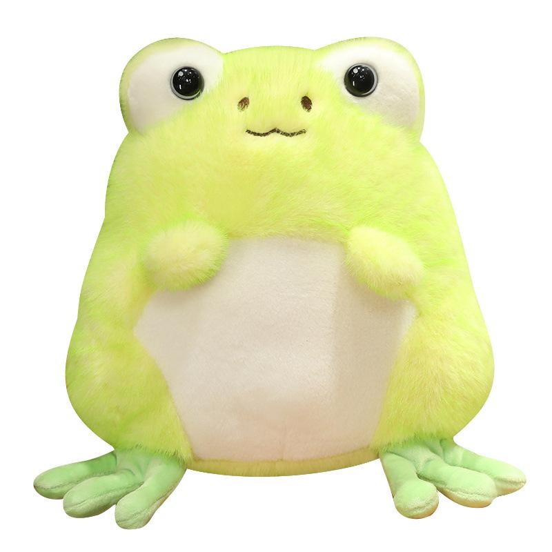 Cartoon Cute Frog Doll Plush Toy Green Little Frog Doll Children Soothing Rag Doll Birthday Gift