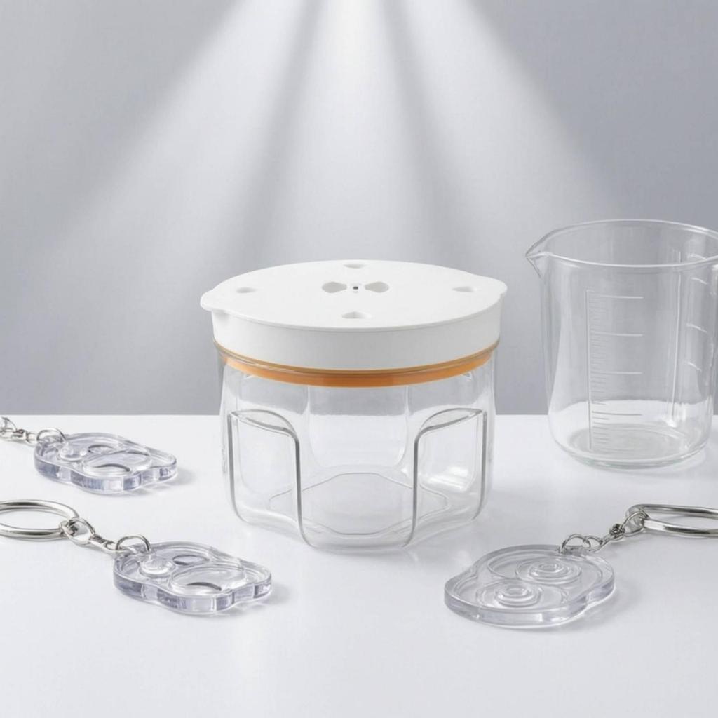 Resin Bubble Remover Vacuum Chamber with Clear Body Transparent for Crafters, Craft Stations,