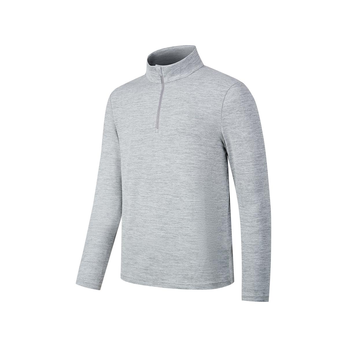 

Saucony Stand Collar Fitted Comfortable Long Sleeve T-Shirt Men Tops Light-Flower-Gray SC2240129B-HS04