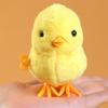 Wind Up Plush Toy High Imitation Decorative Soft Texture Clockwork Jumping Walking Chick Duck Toy for Festival
