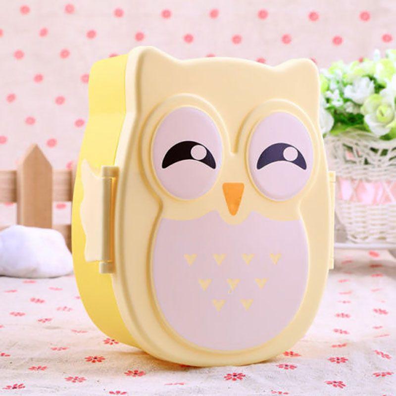 Adorable Owl Design Kids Bento Box With Premium Quality Materials And Utensils Included
