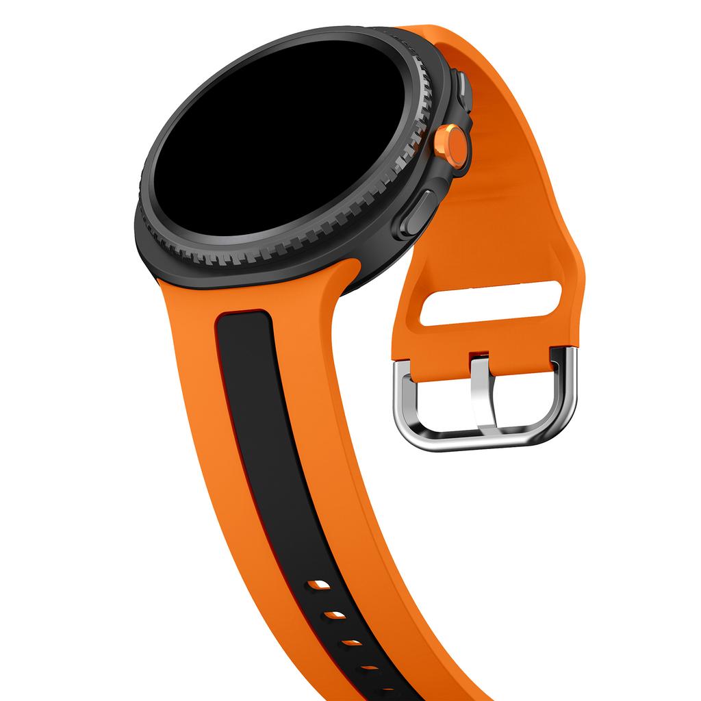 Two-Tone silicone band for Samsung Galaxy Watch 8 classic 40mm 44mm 46mm sport Replacement Bracelet For Galaxy Watch 8 Strap