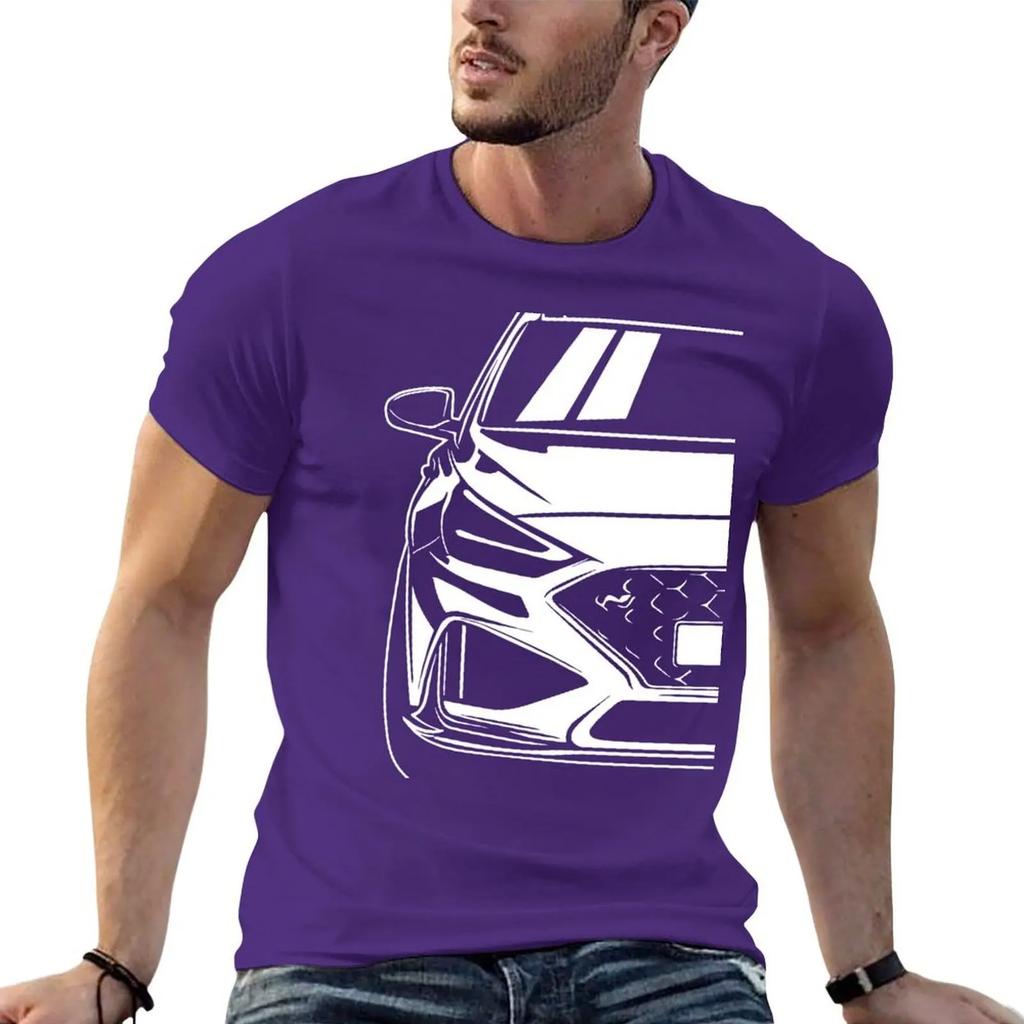Car Illustration of a i30N i30 T-shirt anime clothes summer tops kawaii clothes clothes