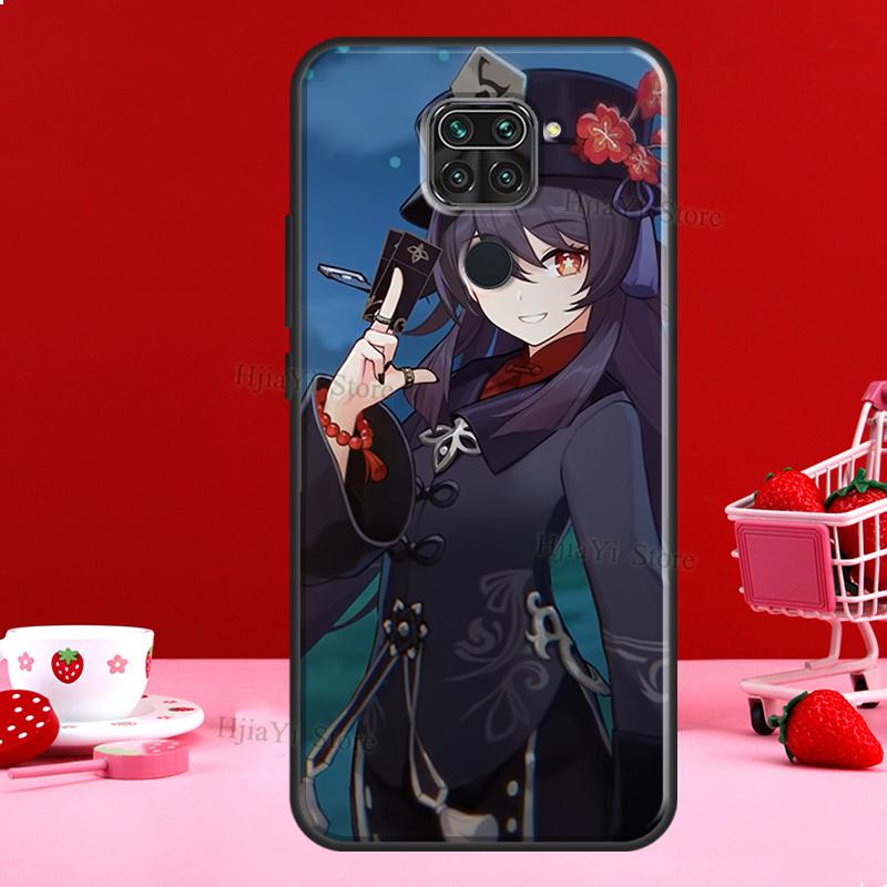 Hu Tao Genshin Impact Case For Xiaomi Redmi Note 11 10 9 8 12 Pro Plus 12S 11S 10S Cover For Redmi 12C 10C 10A 9C