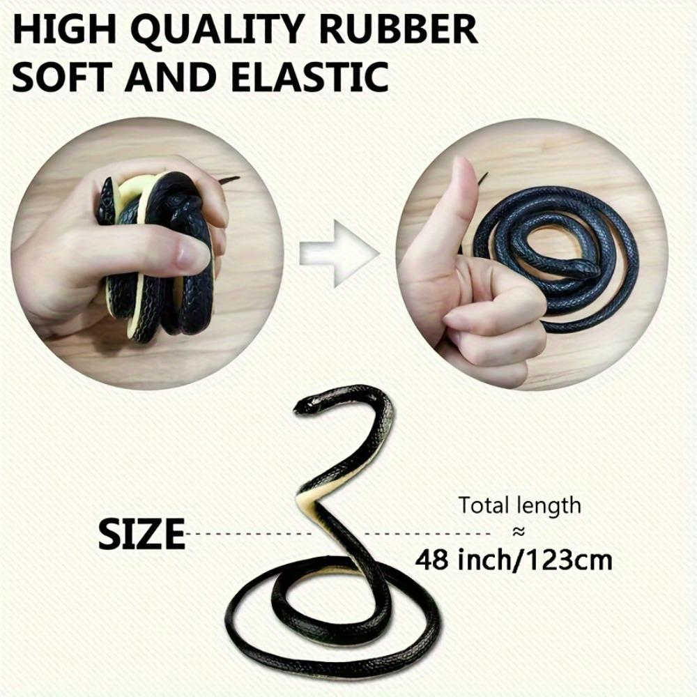 1.23m Realistic  Snake Teasing Friends Halloween Tricky Toys Artificial Serpent  Home Decoration