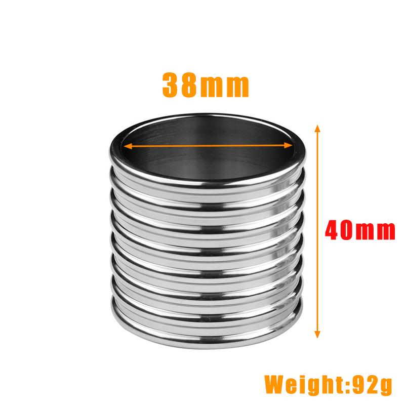 Metal Cock Ring Penis Bondage Lock Ball Scrotum Stretcher Delayed Ejaculation Time Extend Testicles Sex Toys for Men Gay 18