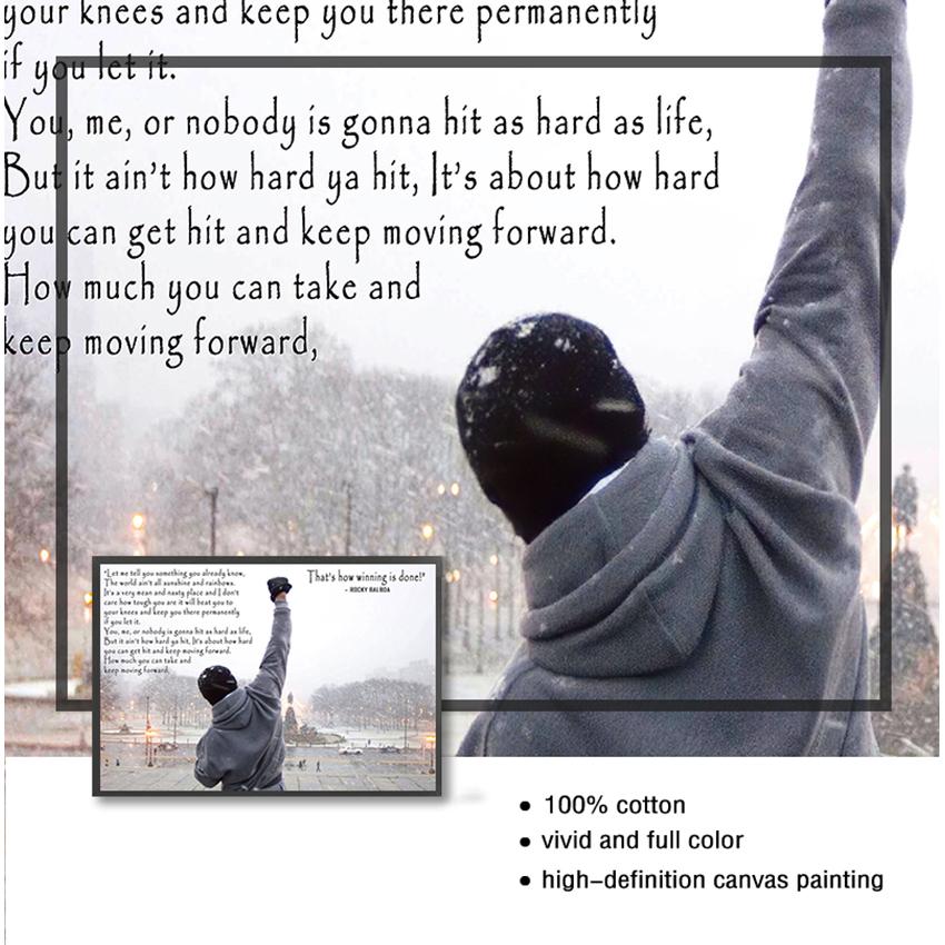 Malerei Nordic Schlafzimmer Dekoration Bild Bodybuilding Druck Poster Motivation Schwarz und Weiß Zitat Wand Kunst Leinwand