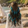 Vibrant Orange Plumage Tribal Hair Extension Feather Hair Accessories  Travel Photography Prop