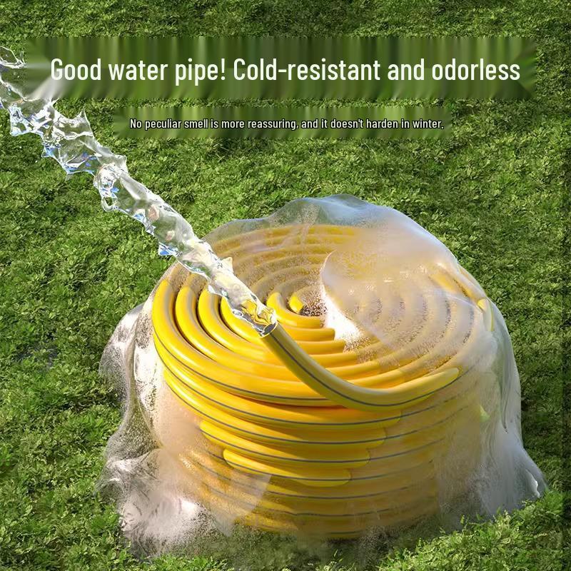 Portable Hose Pipe Storage Rack with High-Pressure Water Gun for Car Washing and Watering