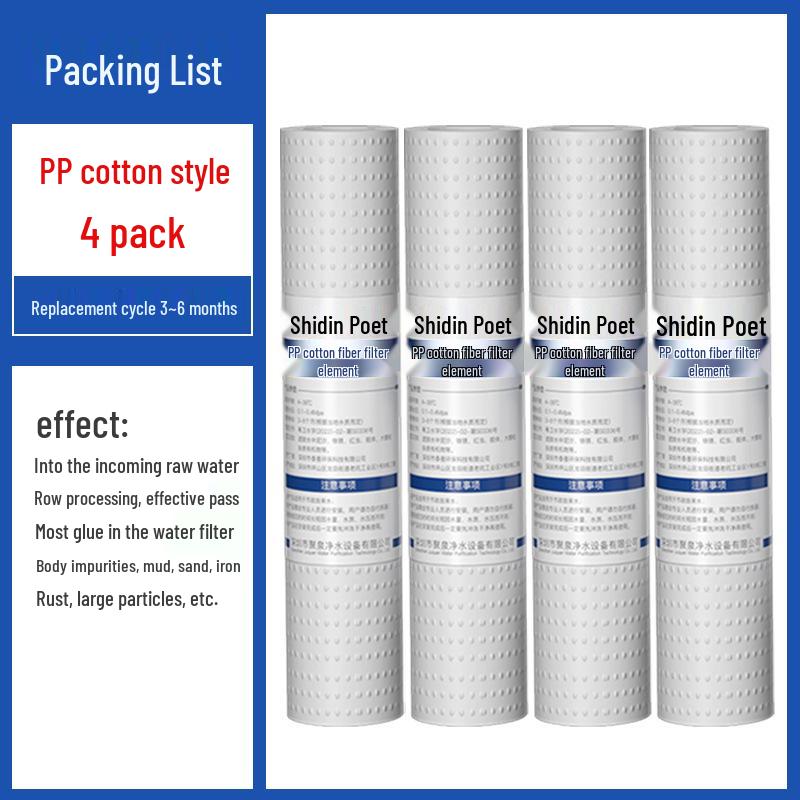 Cotton Universal 7inch Pp Water Purifier Cartridge Set For 56stage Home Systems