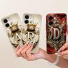 For OPPO A6s 4G 5G Case CPH2789 CPH2815 Fashion Initial Letters Soft Silicone Couple Phone Cover For OPPO A6s A 6s OPPOA6s Funda