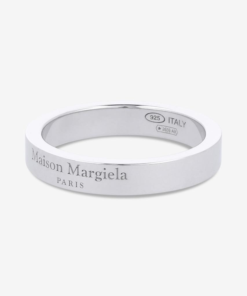 Maison Margiela Logo Reference 4Mm Ring - Silver / Sm1Uq0123P8865102
