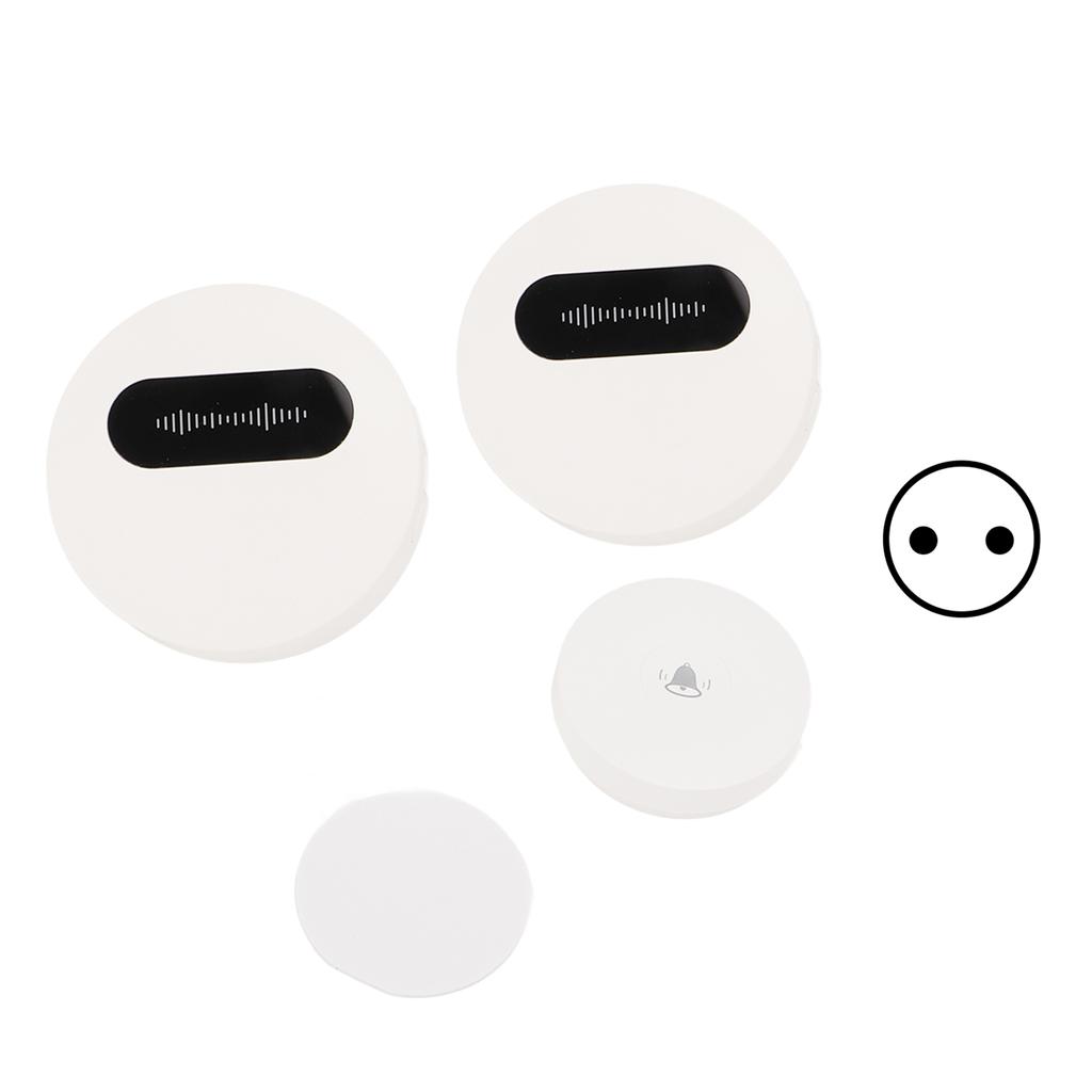 Self Powered Wireless Doorbell Waterproof Door Bells with 58 Melodies for Home Apartment UK Plug