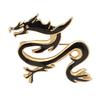 Unique Dragon Badge Pin Ornament Retro Dragon Form Lapel Pin for Statement Style