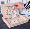 Foldable Wooden 3D Sorter with Storage Box for Color and Shape Sorting