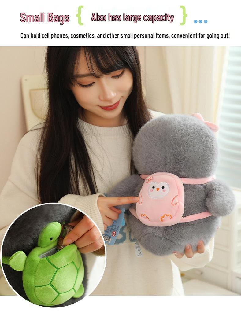 Adorable Winter Penguin Plush Backpack Pendant Gift