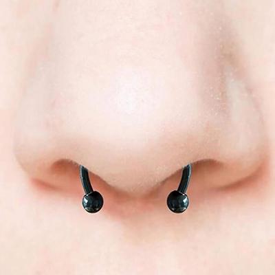 Non Perforated Magnetic Nose Ring, Non Perforated Magnetic Suction Fake Nose Nail, Nose Clamp, Stainless Steel Nose Ring