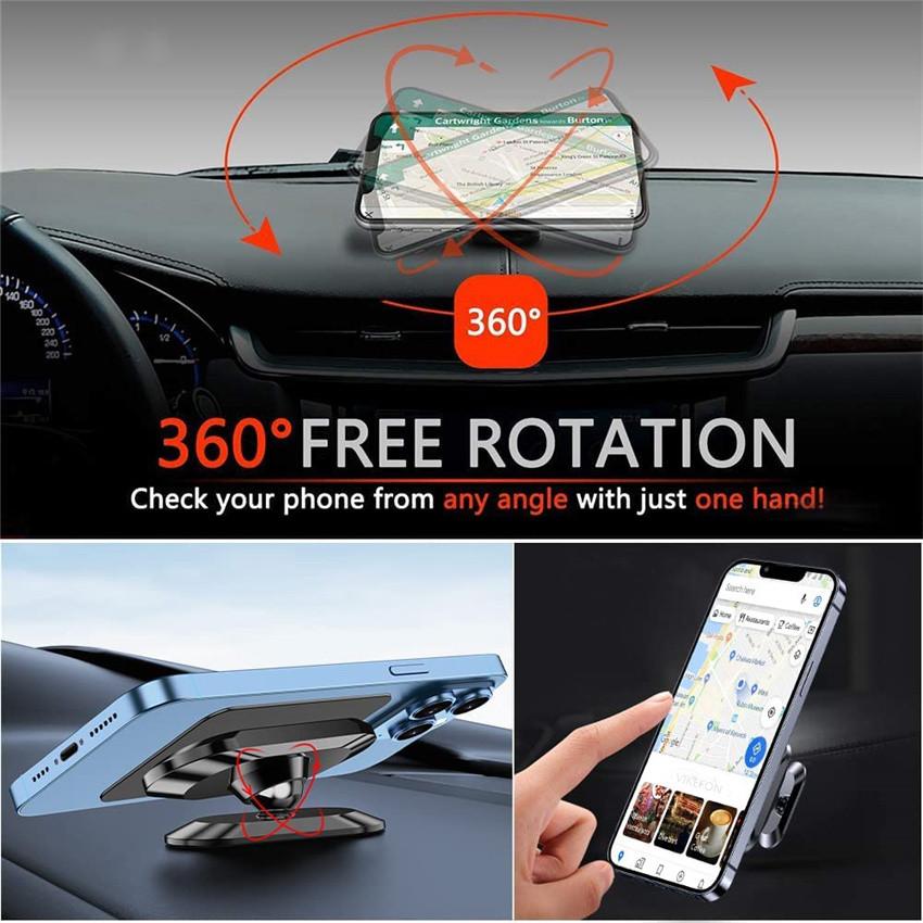 360° Rotatable Magnetic Car Phone Holder Air Outlet GPS Support Strong Magnet Smartphone Stand In Car for iPhone 16 15 Samsung