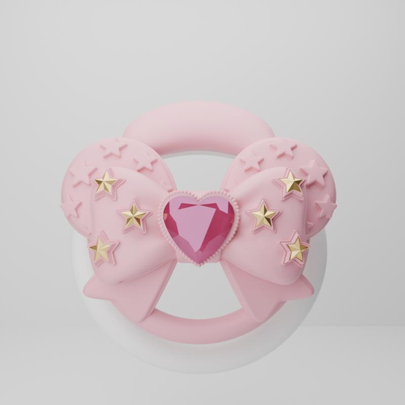Newly Released Gemstones Cute Bow Tie ABS Plastic Male Chastity Device Penis Bondage Cage Cock Lock Adult Sex Toys for Men Game