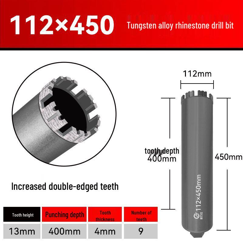 13mm Rhinestone Dry Drill Bit for Reinforced Concrete and Stone