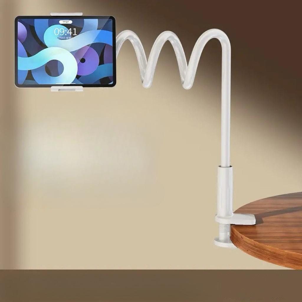 

Phone Stand Ideal for Lazy Bedside Table Use, Comfortable Grip, Spiral Base with Adjustable Tension, Suitable for Overhead Shots 75cm білий