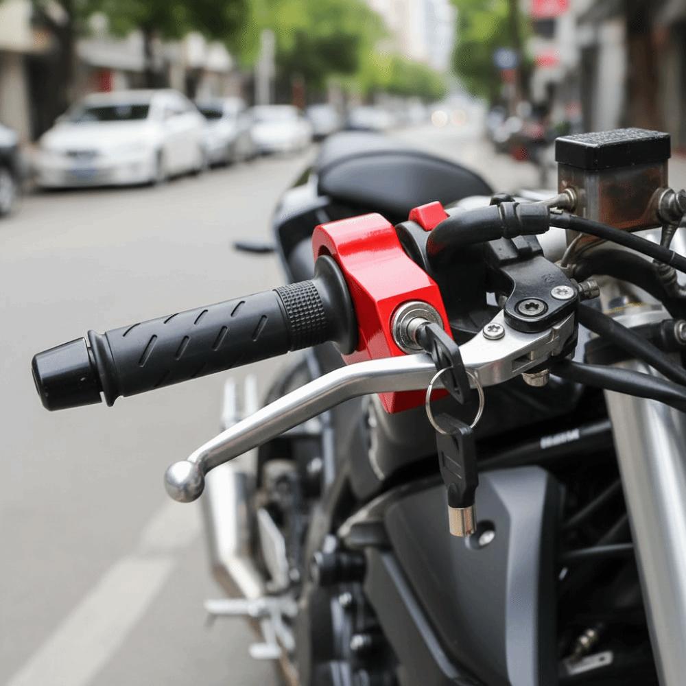 Heavy-Duty Motorcycle Lock Portable Handlebar Brake Lock Anti-Theft Handlebar Lock  Bicycles