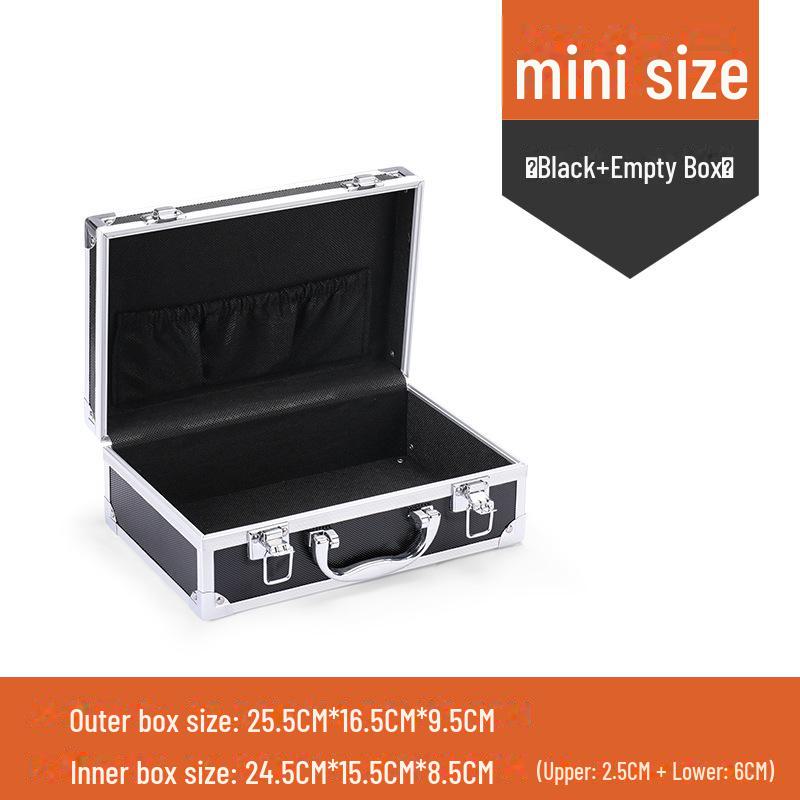 Portable Aluminum Alloy Toolbox for Electricians and Equipment Storage