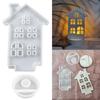 Candle Stand Silicone Mold Candlestick Mold Snow House Candle Holder Ornament Mould Epoxy Table Decoration Molds