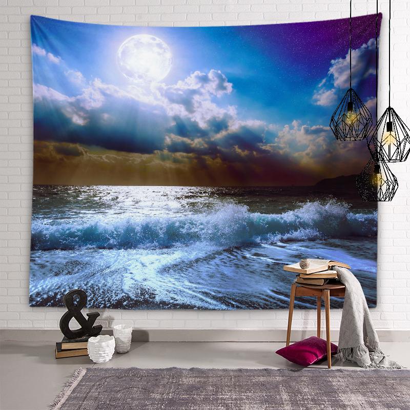 Winter Landscape Wall Art Aesthetic Tapestry Sunset View Tapestry Dormitory Room Aesthetic Decor Bedroom Home Decor