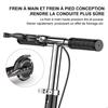 Trottinette enfant - FOXSPORT - Réglable en Hauteur - Frein à main - Pliable - Noir