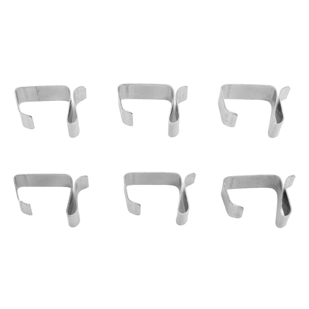 50pcs 0.9x0.6in/0.8x0.6in Gutter Hooks Stainless Steel Outdoor Light Clips Home Decoration