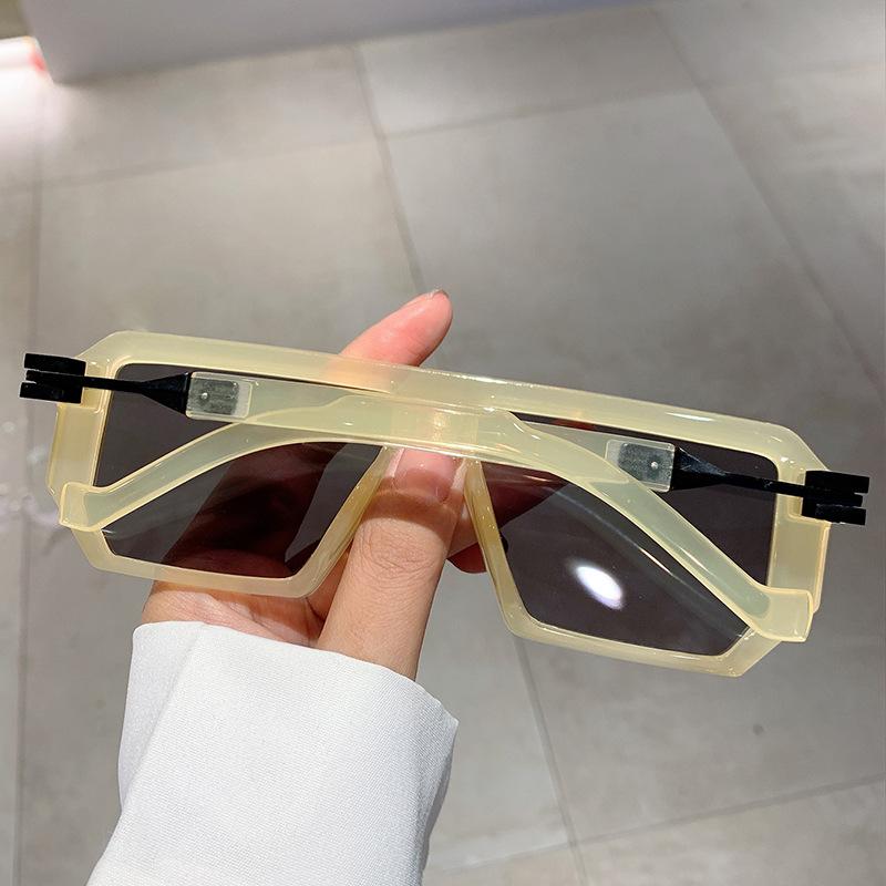 Big Frame Square Sunglasses Women Vintage Trendy Oversized Flat Top Sun Glasses For Men Punk Luxury Brand Designer Pink Shades
