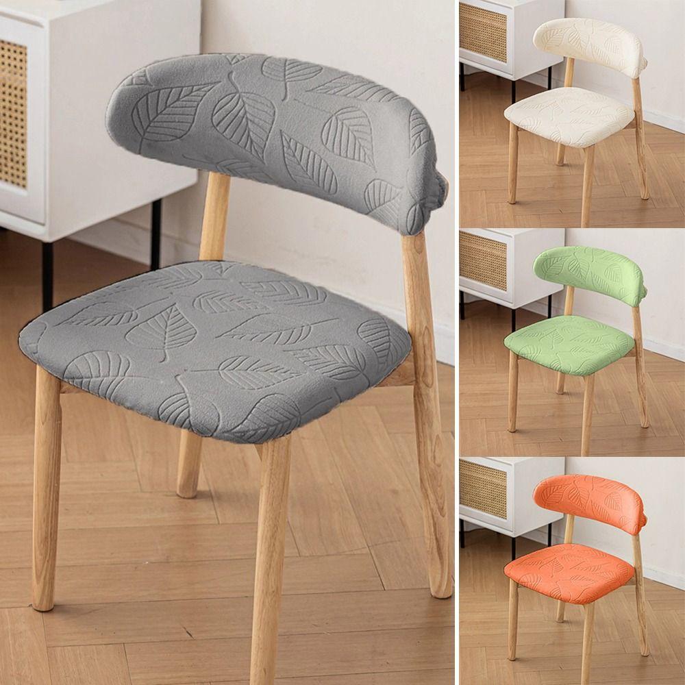 Dustproof Curved Backrest Dining Chair Cover Split Type Stool Covers Chair Dust Cover  Household