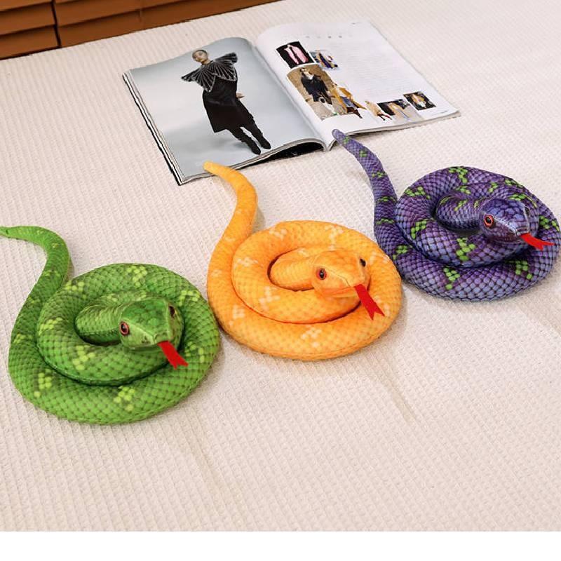 Toy Snake Plush Simulation Fill Dolls Room Decor Gift Toys Prank Prop Garnish
