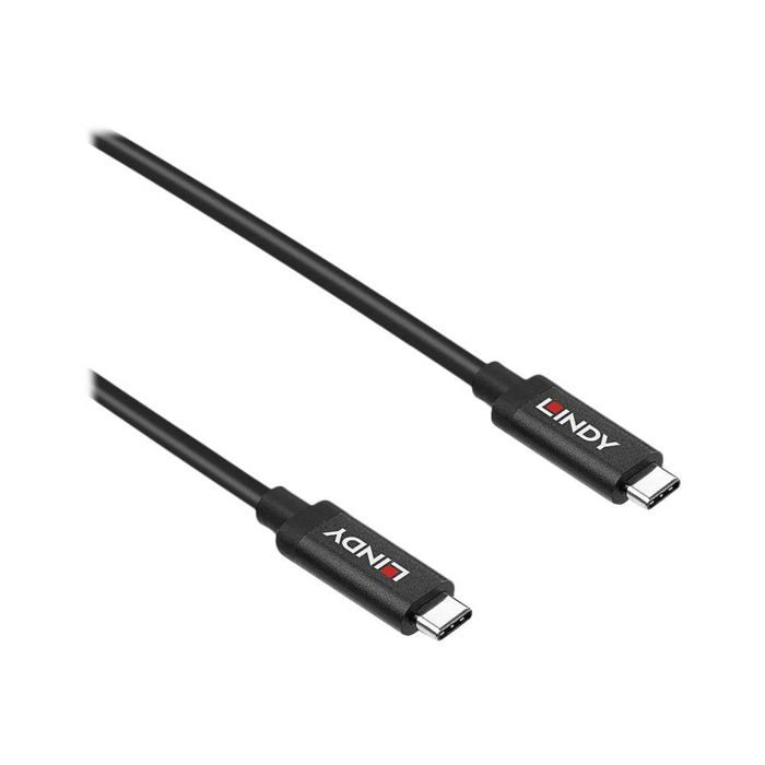 LINDY USB Cable USB 3.2 Gen2 (USB 3.1 Gen2) USB-C® Male, USB-C® Male 5.00 M Black 43308