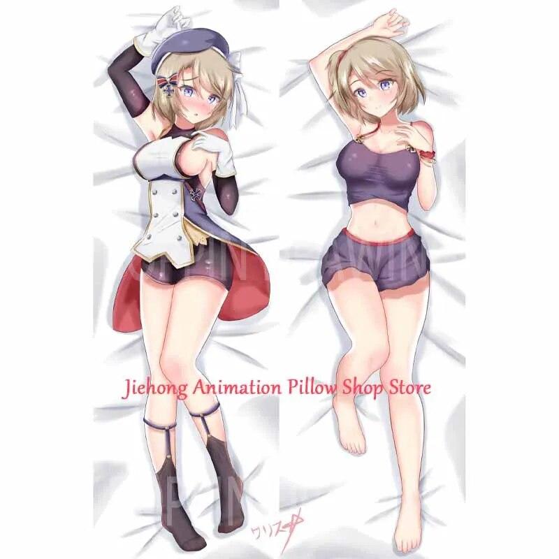 Dakimakura Anime Azur Lane Federa per Cuscino Stampa Bifacciale a Grandezza Naturale Alta Qualità 2WAY Federa Regali Otaku