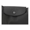 Longchamp Le Pliage Xtra Deep Silver Metal Zipper Closure Leather Shoulder Tote Bag Large Women Handbags Black 10338987001