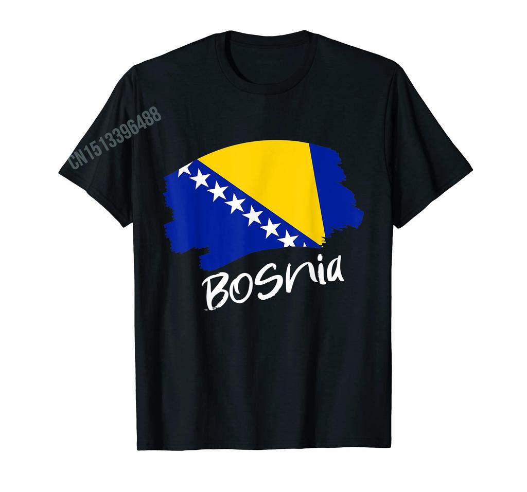 More Design Bosnia Herzegovina Flag Bosnian Power Battery Tshirts For Men Women T Shirt Hip Hop Tops Cotton Tees