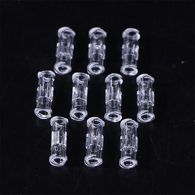 10 Stück Auslaufsicherer Doppelhelix Medizinischer Steriler Luer-Lock-Adapter Transparenter Kunststoff Spritzenanschluss Für Veterinärmedizinisch