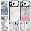 Marble Texture Stone Pattern Shockproof Phone Case for iPhone 17 Air 16e 15 11 12 14 13 Pro Max Cover Coque