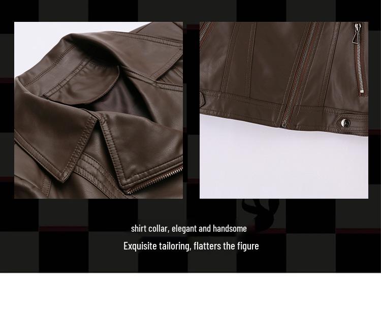 Women's Trendy Loose-Fit Sheepskin Leather Jacket - Hong Kong & Korean Style, Short & Casual, Small Size.