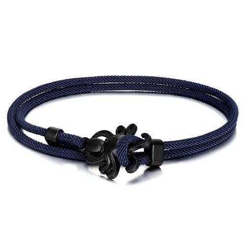 Colored Milan Rope Adjustable Hand Rope Black Octopus Multilayer Bracelet Beach Wind Vacation Wind