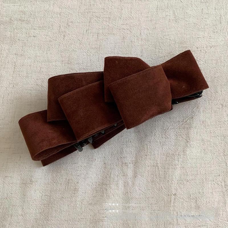 High-End Multi-Layer Bow Banana Clip Hairpin Ponytail Barrettes Headwear Hairbows For Girls Hair Accessories