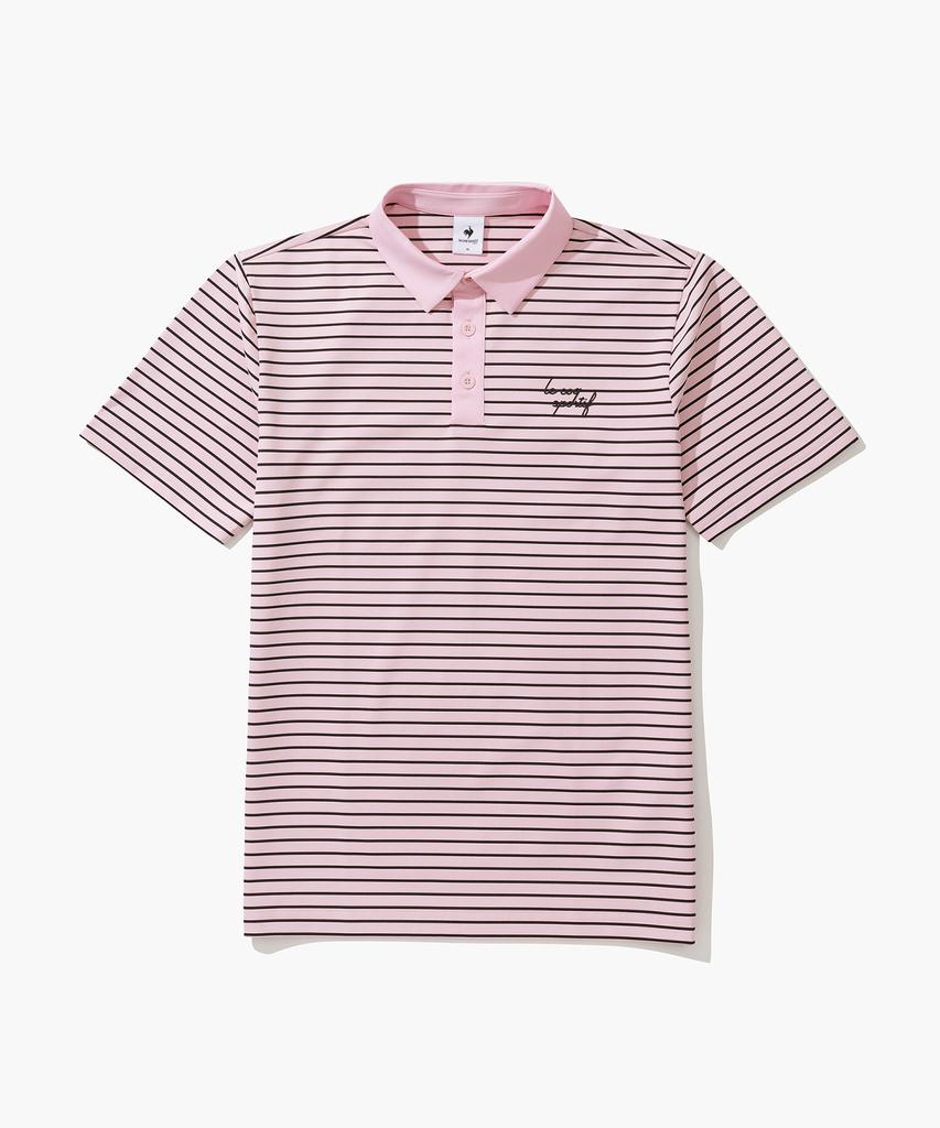 LECOQ GOLF Men'S Striped Collared T-Shirt (Gp221Mts61)