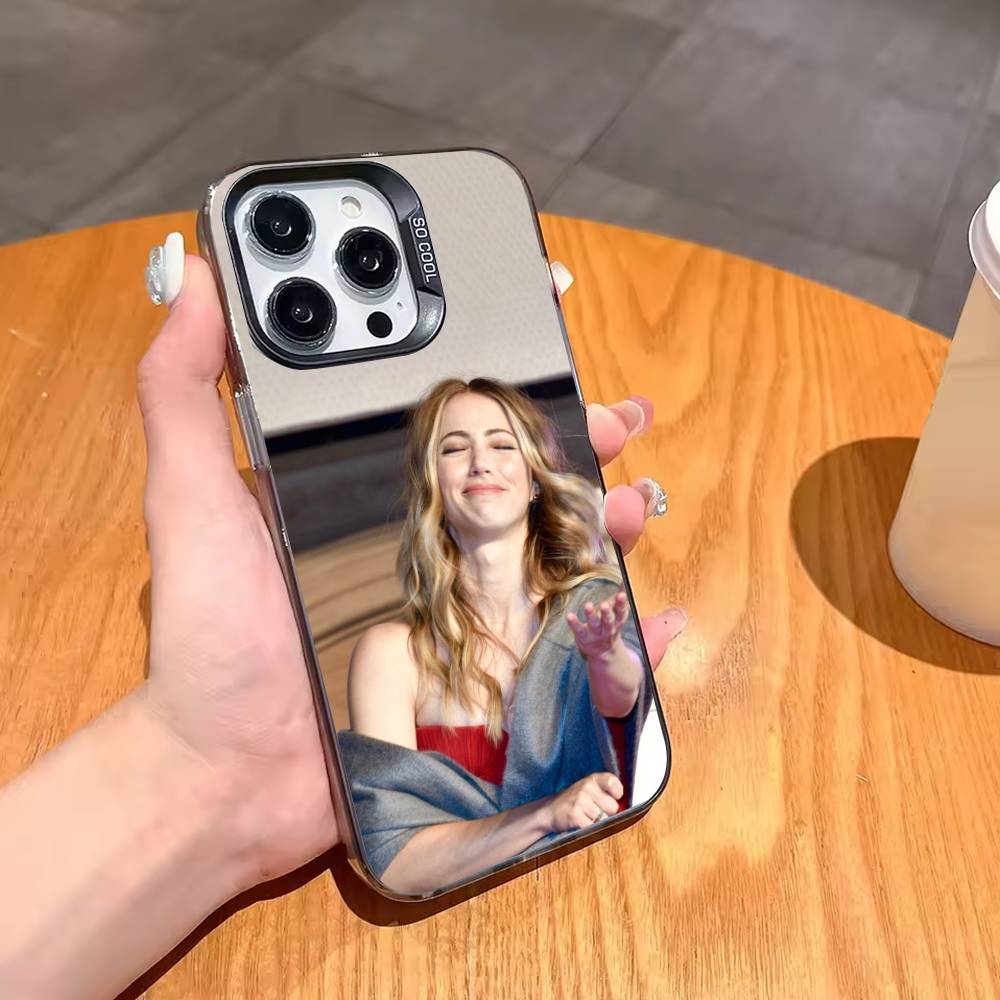 Lovely Emily Rudd Phone Case For iPhone17,16,15,14,13,12,11,Pro,MAX Gray Matte Silicone Black Cover